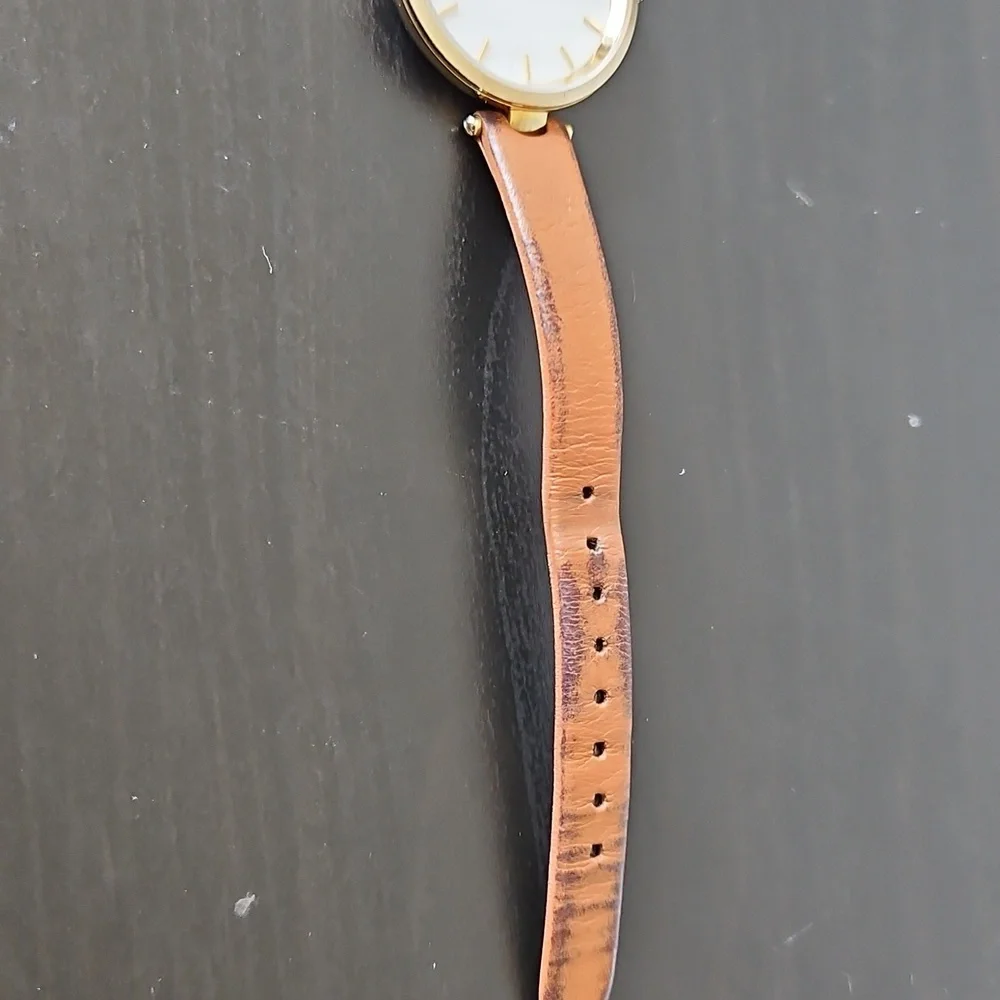 ♠️Kate Spade New York Holland 3-Hand Brown Leather Watch